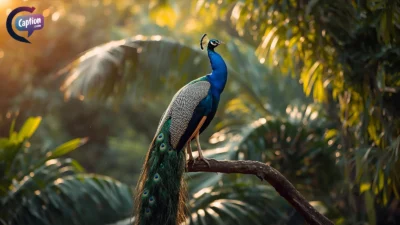 Peacock Captions for Instagram